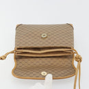 GUCCI Micro GG Supreme Schoudertas PVC Beige Goud Auth BA13169-10