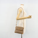 GUCCI Micro GG Supreme Shoulder Bag PVC Beige Gold Auth BA13169-24