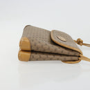 GUCCI Micro GG Supreme Shoulder Bag PVC Beige Gold Auth BA13169-3