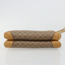 GUCCI Micro GG Supreme Schoudertas PVC Beige Goud Auth BA13169-5