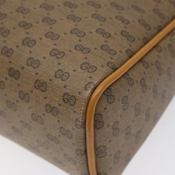 GUCCI Micro GG Supreme Shoulder Bag PVC Beige Gold 007 113 0014 Auth BA1317