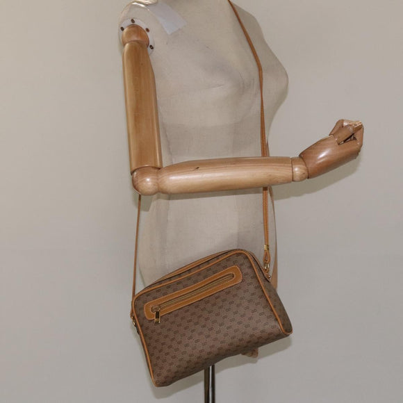 GUCCI Micro GG Supreme Shoulder Bag PVC Beige Gold 007 113 0014 Auth BA1317