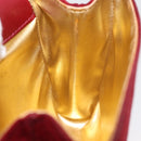 Salvatore Ferragamo Umhängetasche Wildleder Rot Gold Original BA13170A-18