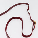 Salvatore Ferragamo Umhängetasche Wildleder Rot Gold Original BA13170A-8