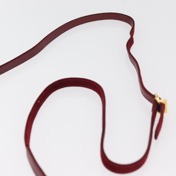 Salvatore Ferragamo Umhängetasche Wildleder Rot Gold Original BA13170A