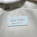 Jimmy Choo Clutch Bag Leder Hellblau Gold Auth BA13172-17