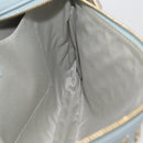 Jimmy Choo Clutch Bag Leder Hellblau Gold Auth BA13172-18