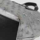 Jimmy Choo Handtasche Leder Hellblau Silber Auth BA13173-14