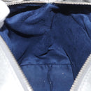 Jimmy Choo Handtasche Leder Hellblau Silber Auth BA13173-20