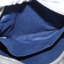 Jimmy Choo Handtasche Leder Hellblau Silber Auth BA13173-21