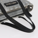 Jimmy Choo Handtasche Leder Hellblau Silber Auth BA13173-7