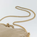 Stella MacCartney Chain Falabella Bag polyester 2way Beige Gold Auth BA13174A-15