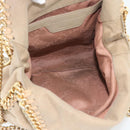 Stella MacCartney Chain Falabella Bag polyester 2way Beige Gold Auth BA13174A-11