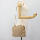 Stella MacCartney Chain Falabella Bag polyester 2way Beige Gold Auth BA13174A-22