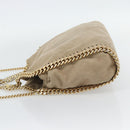 Stella MacCartney Chain Falabella Bag polyester 2way Beige Gold Auth BA13174A-3
