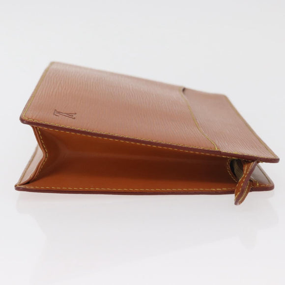 LOUIS VUITTON Epi Pochette Homme Clutch Bag Brown Zipangu M52528 Auth BA13179