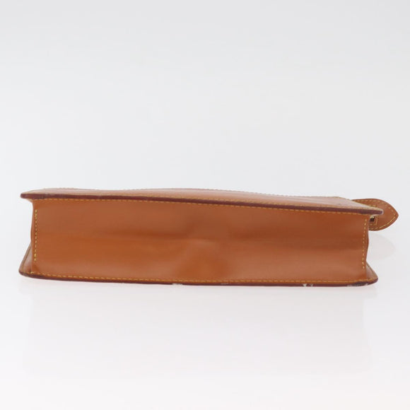 LOUIS VUITTON Epi Pochette Homme Clutch Bag Brown Zipangu M52528 Auth BA13179