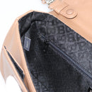 BALLY Chain Shoulder Bag Leather Beige Silver Auth BA13180-22