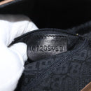 BALLY Chain Shoulder Bag Leather Beige Silver Auth BA13180-12