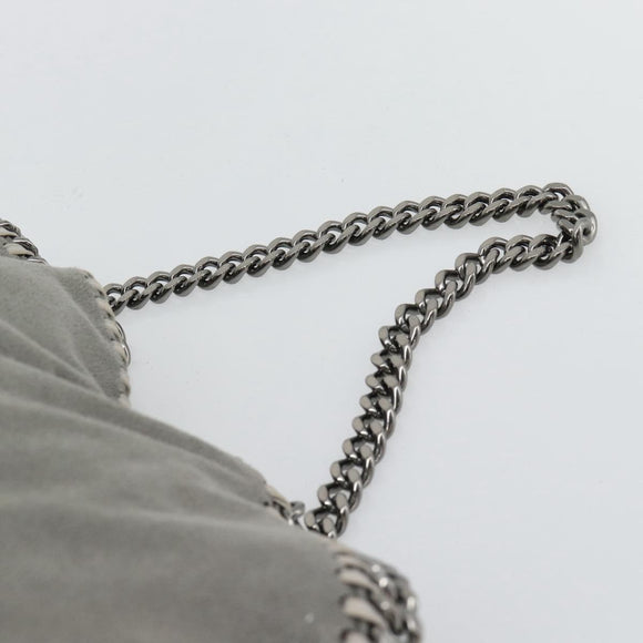 Stella MacCartney Chain Falabella Bag polyester 2way Gray 234387 Auth BA13183