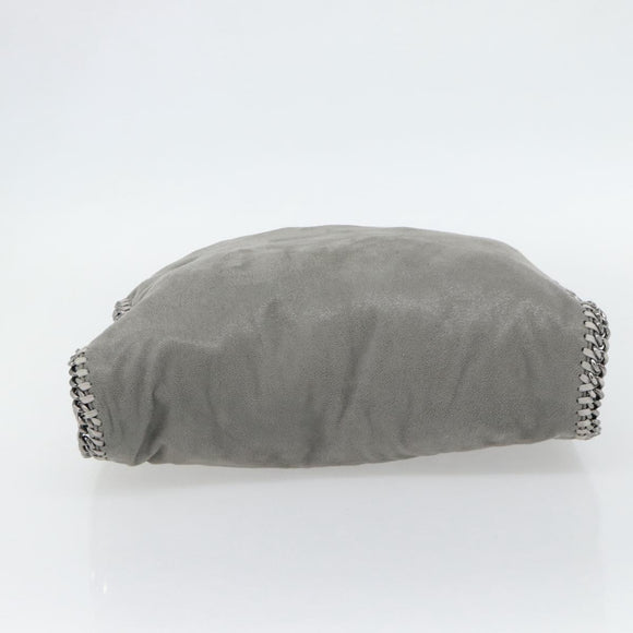 Stella MacCartney Chain Falabella Bag polyester 2way Gray 234387 Auth BA13183