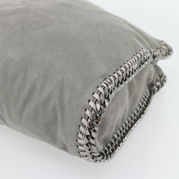 Stella MacCartney Chain Falabella Bag polyester 2way Gray 234387 Auth BA13183