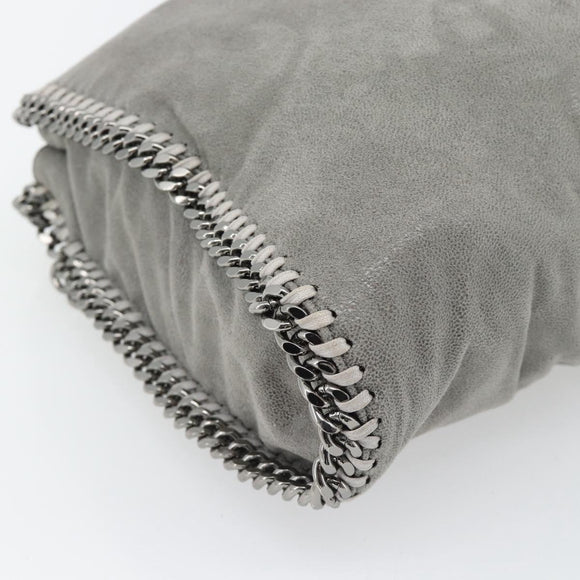 Stella MacCartney Chain Falabella Bag polyester 2way Gray 234387 Auth BA13183