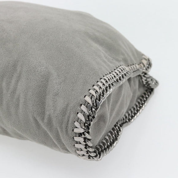 Stella MacCartney Chain Falabella Bag polyester 2way Gray 234387 Auth BA13183