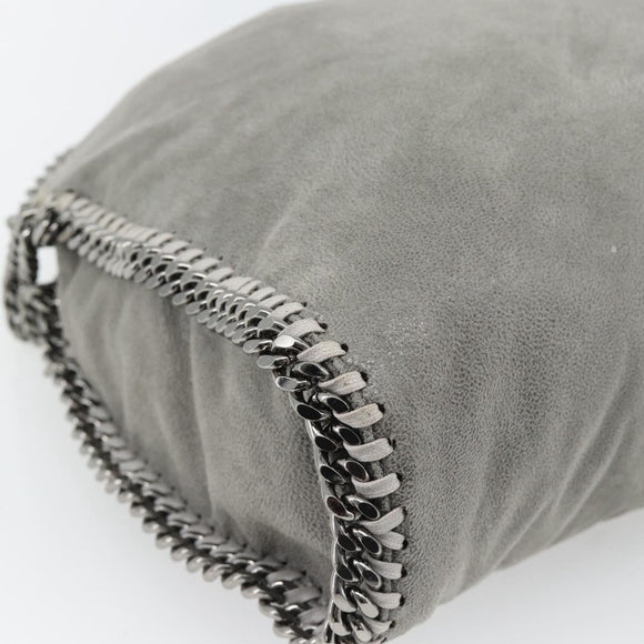 Stella MacCartney Chain Falabella Bag polyester 2way Gray 234387 Auth BA13183