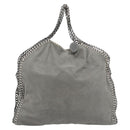 Stella MacCartney Chain Falabella Bag polyester 2way Gray 234387 Auth BA13183-13