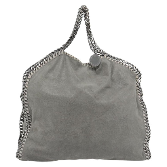 Stella MacCartney Chain Falabella Bag polyester 2way Gray 234387 Auth BA13183