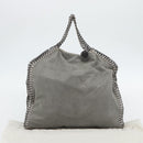 Stella MacCartney Chain Falabella Bag polyester 2way Gray 234387 Auth BA13183-12