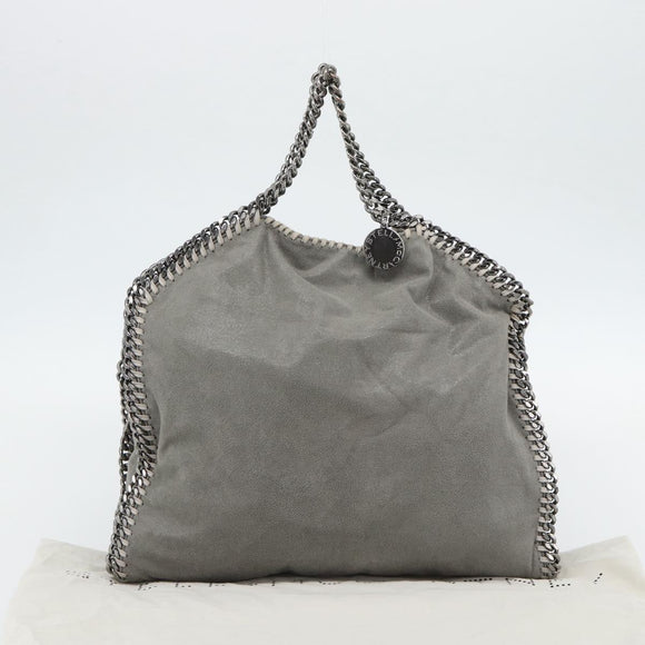 Stella MacCartney Chain Falabella Bag polyester 2way Gray 234387 Auth BA13183