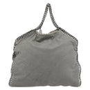 Stella MacCartney Chain Falabella Bag polyester 2way Gray 234387 Auth BA13183-2