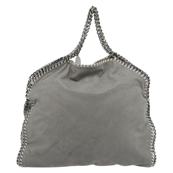 Stella MacCartney Chain Falabella Bag polyester 2way Gray 234387 Auth BA13183