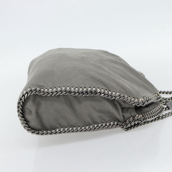 Stella MacCartney Chain Falabella Bag polyester 2way Gray 234387 Auth BA13183