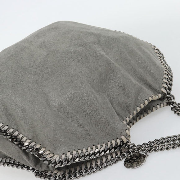 Stella MacCartney Chain Falabella Bag polyester 2way Gray 234387 Auth BA13183