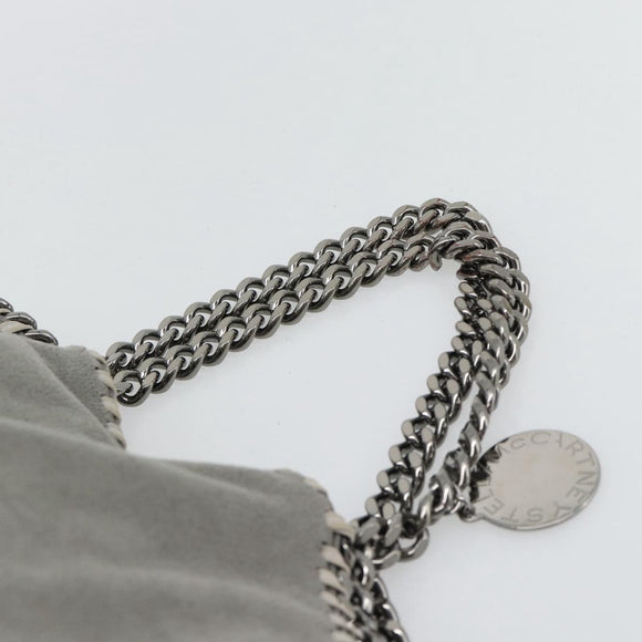 Stella MacCartney Chain Falabella Bag polyester 2way Gray 234387 Auth BA13183
