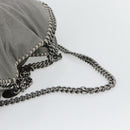 Stella MacCartney Chain Falabella Bag polyester 2way Gray 234387 Auth BA13183-9