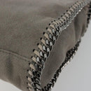Stella MacCartney Chain Falabella Bag polyester Gray Silver Auth BA13184-16
