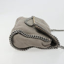 Stella MacCartney Chain Falabella Bag polyester Gray Silver Auth BA13184-3