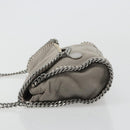 Stella MacCartney Chain Falabella Bag polyester Gray Silver Auth BA13184-4