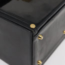 Gianni Versace Hand Bag Patent Leather Black Gold Auth BA13187-10