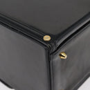 Gianni Versace Hand Bag Patent Leather Black Gold Auth BA13187-12