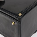 Gianni Versace Hand Bag Patent Leather Black Gold Auth BA13187-13