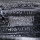 Gianni Versace Hand Bag Patent Leather Black Gold Auth BA13187-15
