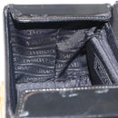 Gianni Versace Hand Bag Patent Leather Black Gold Auth BA13187-19