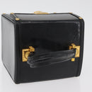 Gianni Versace Hand Bag Patent Leather Black Gold Auth BA13187-6
