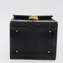 Gianni Versace Hand Bag Patent Leather Black Gold Auth BA13187-9