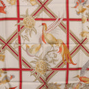 HERMES Carre 90 Scarf ""Caraibes"" Silk Red Auth BA13189M-19